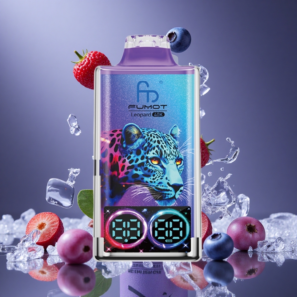 Fumot Leopard 4만퍼프 블루베리 온 아이스 5% 니코틴