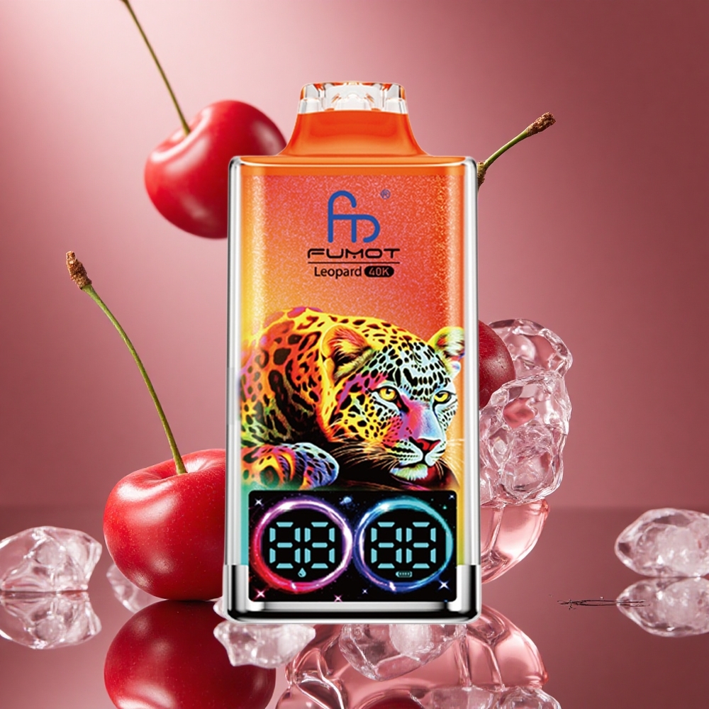 Fumot Leopard 4만 퍼프 디스포저블 베이프 체리 아이스 5% 니코틴
