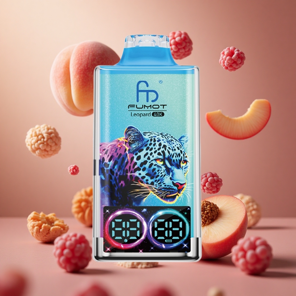 Fumot Leopard 4만 퍼프 디스플레이 복숭아 베리 디스포저블 베이프
