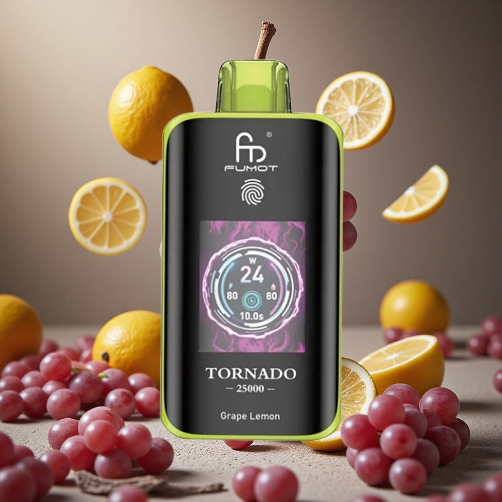 Fumot Tornado 25000 퍼프 포도 레몬