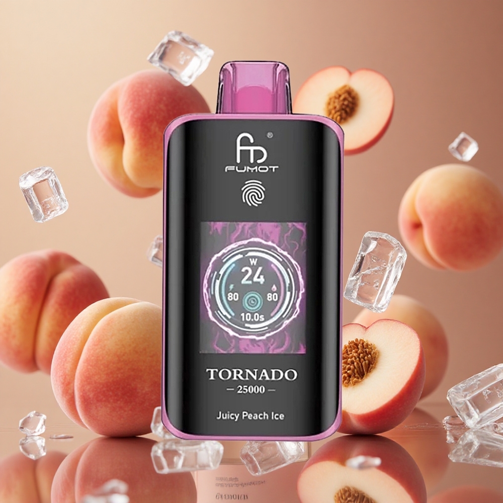 Fumot Tornado 25000 퍼프 쥬시 피치 아이스
