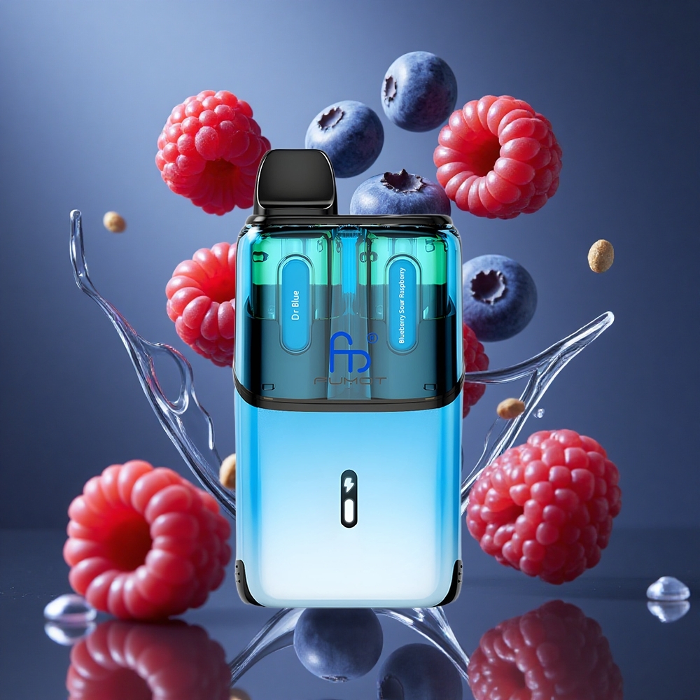 Fumot Ultra T32000 32000번 블루베리 새콤 라즈베리 디스포저블 베이프 드 블루