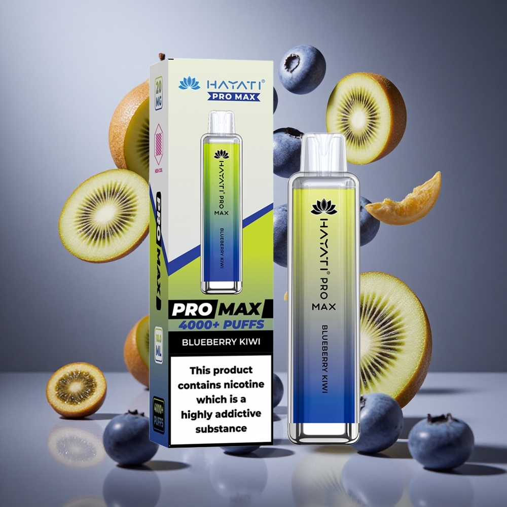 Hayati Pro Max 4000 퍼프 디스포저블 베이프 블루베리 키위