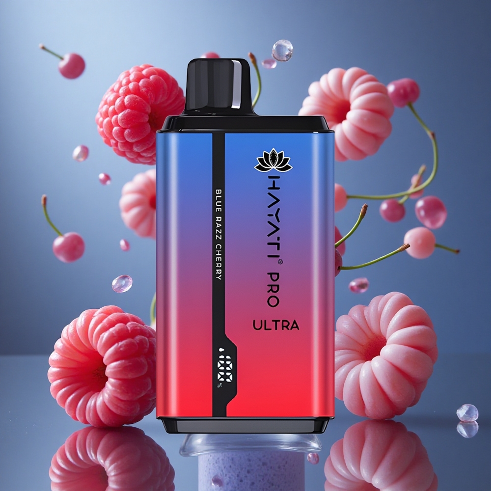 Hayati Pro Ultra 15000퍼프 블루 라즈 체리 디스포저블 베이프