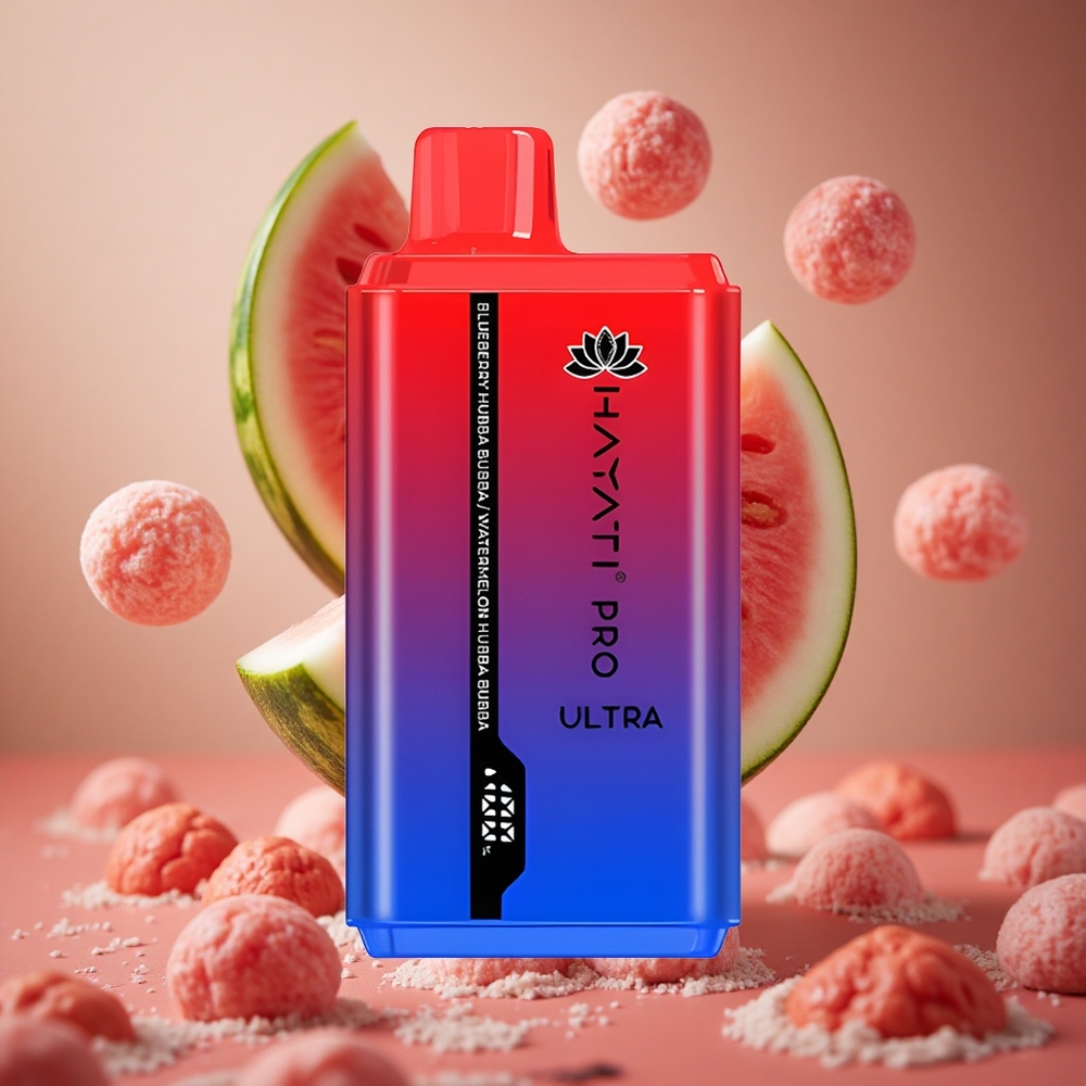 Hayati Pro Ultra 15000 퍼프 블루베리 허바버바 디스포저블 베이프