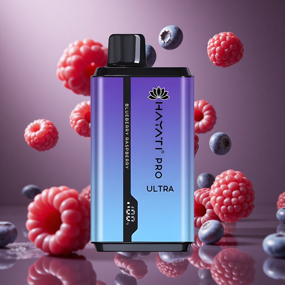 Hayati Pro Ultra 15000 퍼프 블루베리 라즈베리 디스포저블 베이프