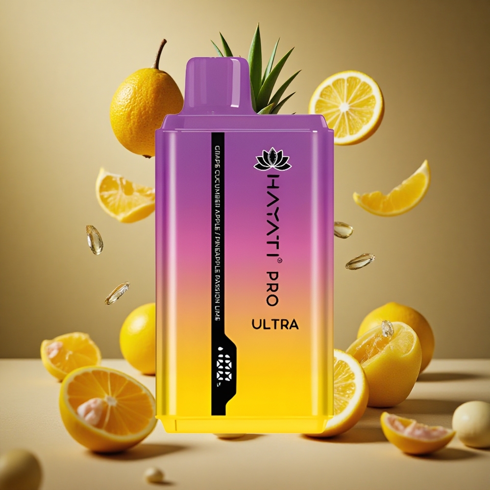 Hayati Pro Ultra 15000퍼프 디스포저블 베이프 포도 오이 사과