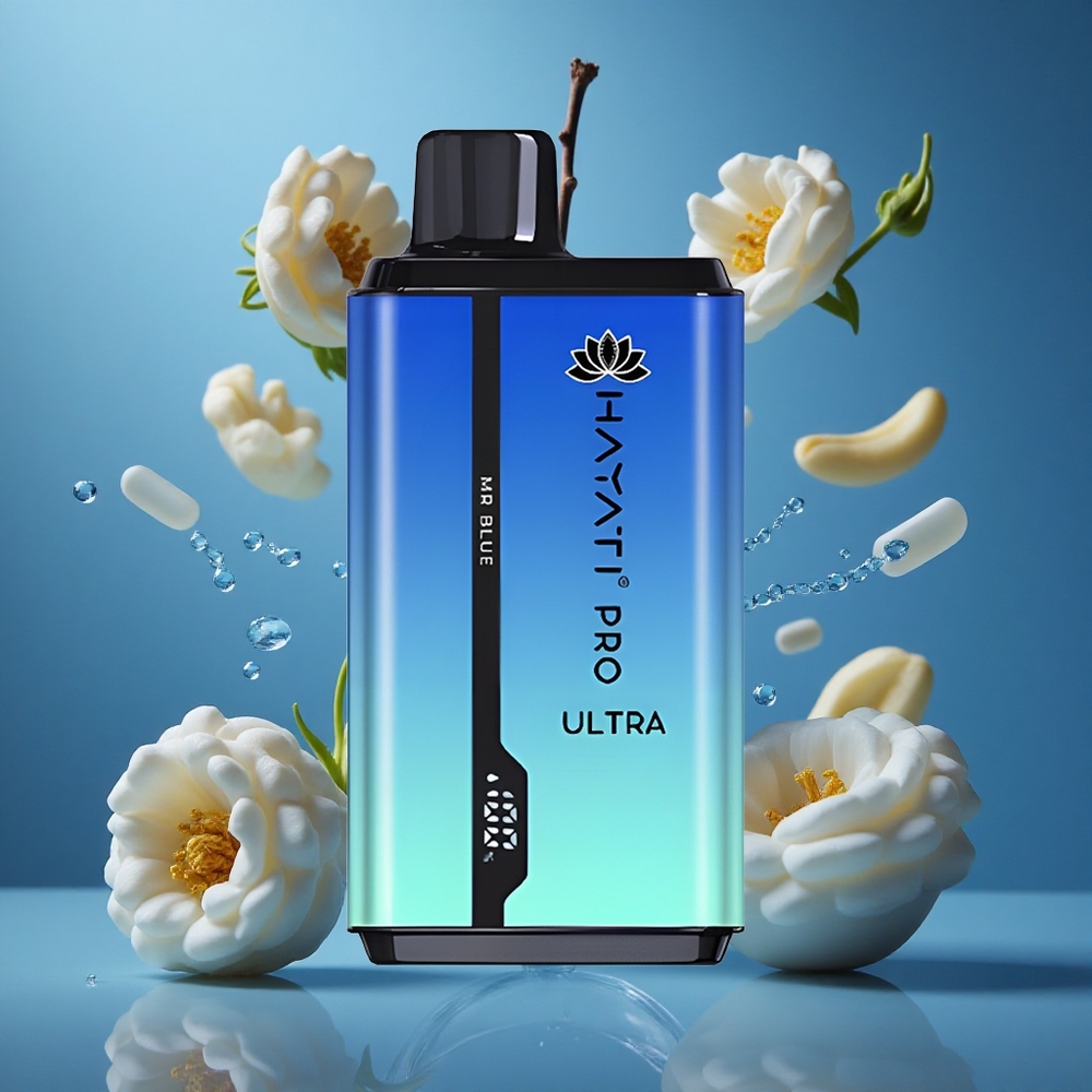 Hayati Pro Ultra 15000 퍼프 미스터 블루 디스포서블 베이프