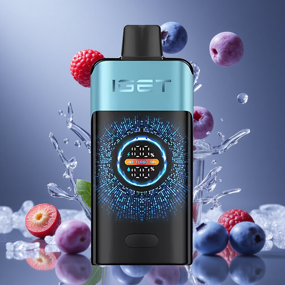 IGET ONE 12000 퍼프 디스포저블 베이프 블루베리 아이스 2700mAh 배터리 용량