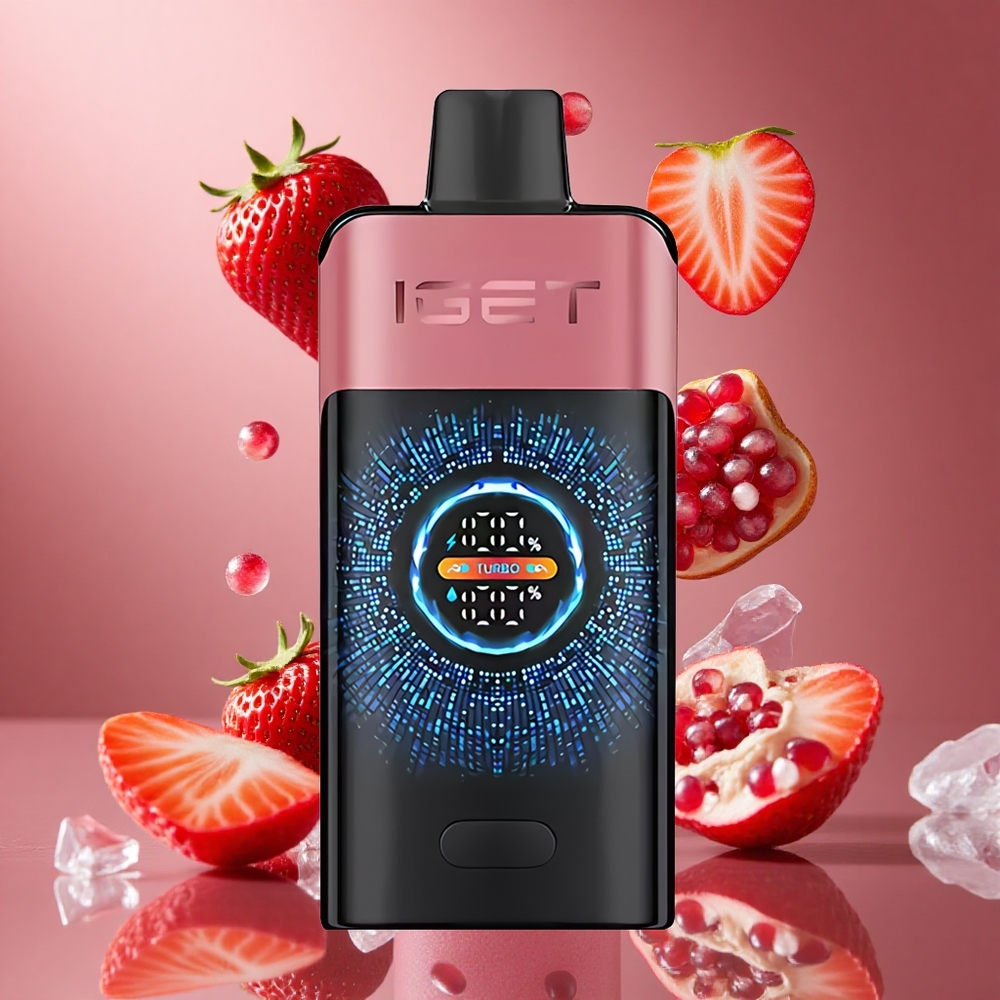 IGET ONE 12000 퍼프 디스포저블 베이프 딸기 석류 아이스 2700mAh 배터리 용량
