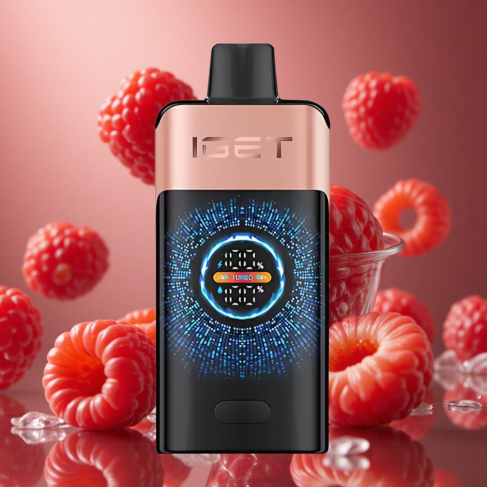 IGET ONE 12000 퍼프 스트로베리 라즈베리 디스포저블 베이프 2700mAh 배터리